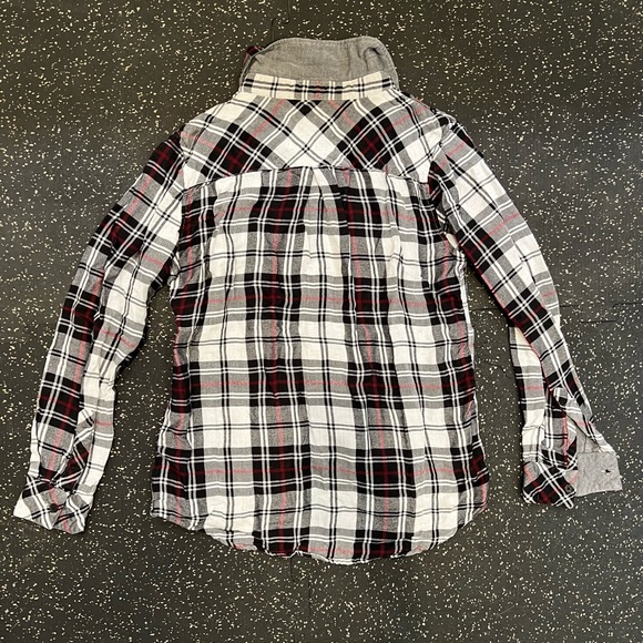 Rails black, white, & red flannel - Picture 3 of 3